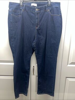 Lane Bryant High Rise Straight Leg Blue Jeans Plus Size 22S
